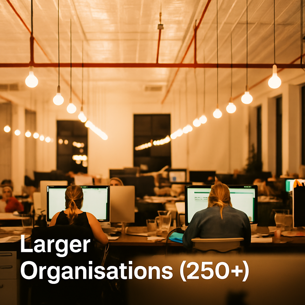 Larger Organisations (250+)